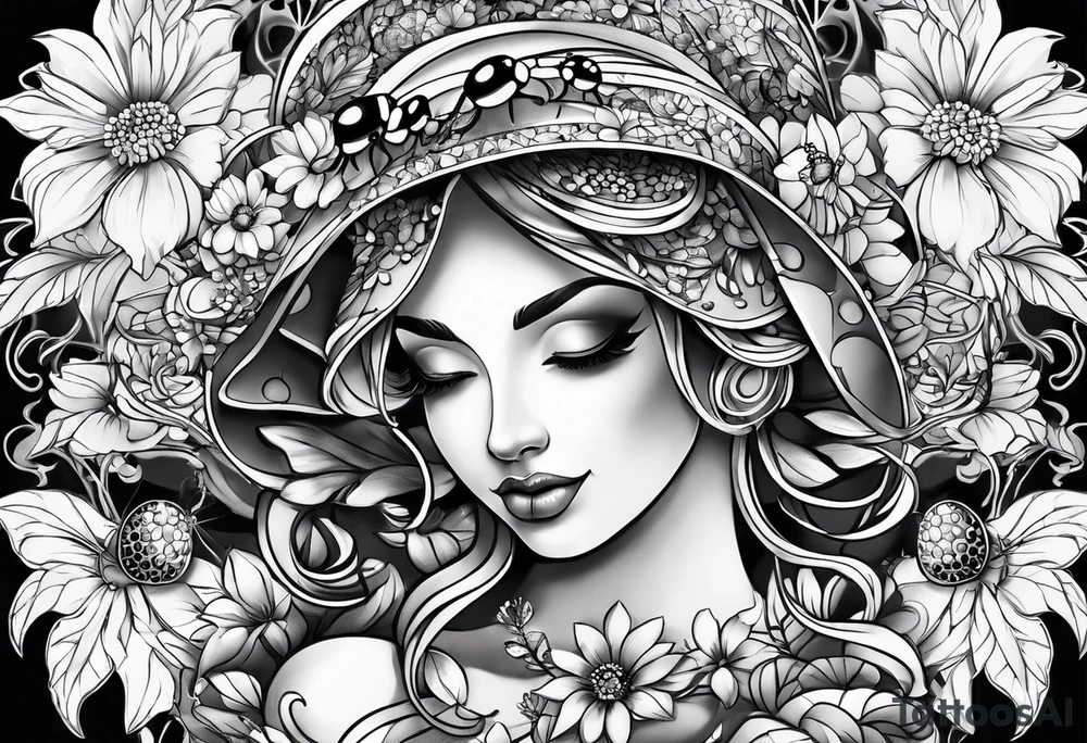lady bug tattoo idea