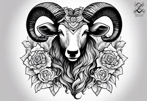 Aries for goddaughter tattoo idea