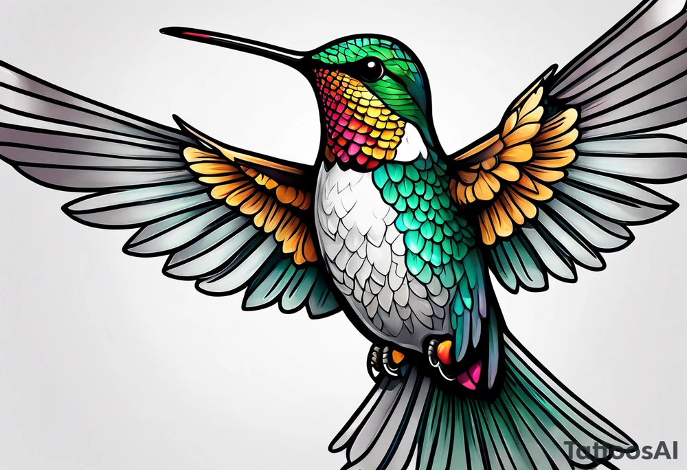 hummingbird tattoo idea