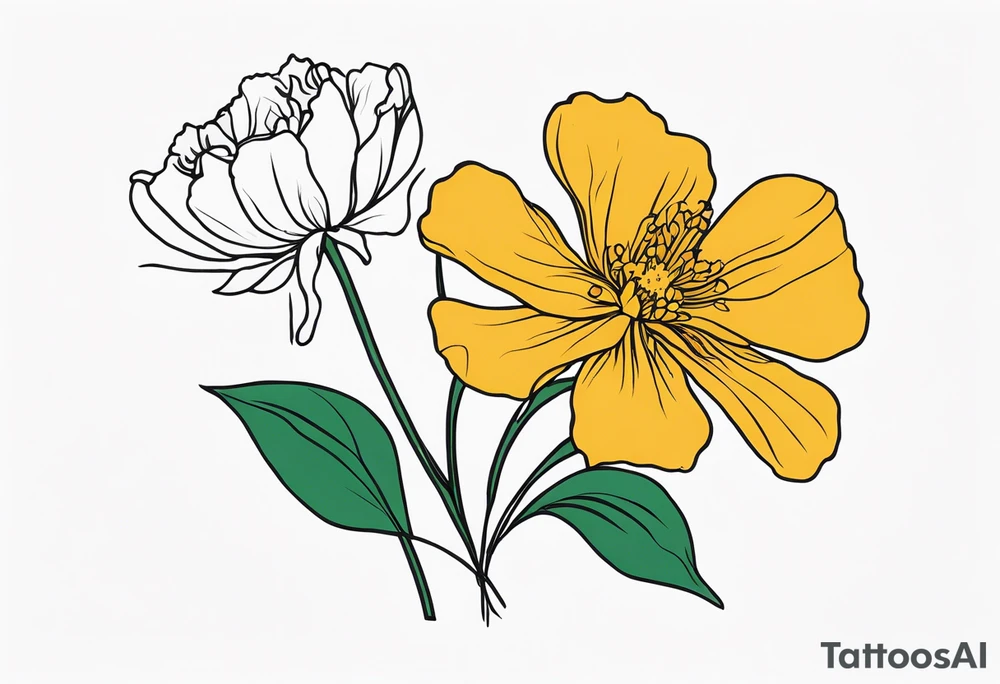 March birth flower tattoo idea