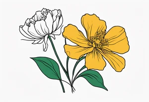 March birth flower tattoo idea