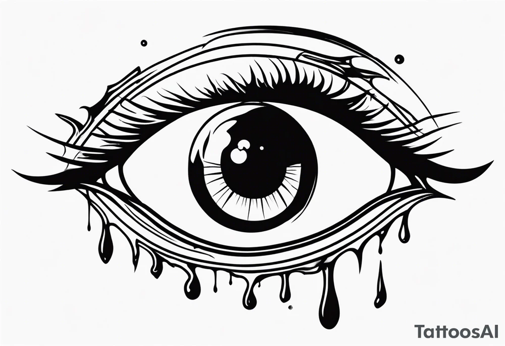 Hellsing bleeding tear eye logo tattoo tattoo idea