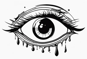 Hellsing bleeding tear eye logo tattoo tattoo idea