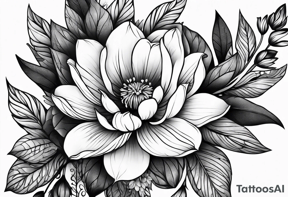 Flower tattoo idea
