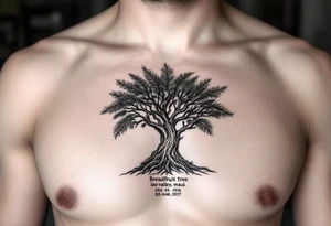 Breadfruit tree in iao valley maui with coordinates underneath tattoo idea