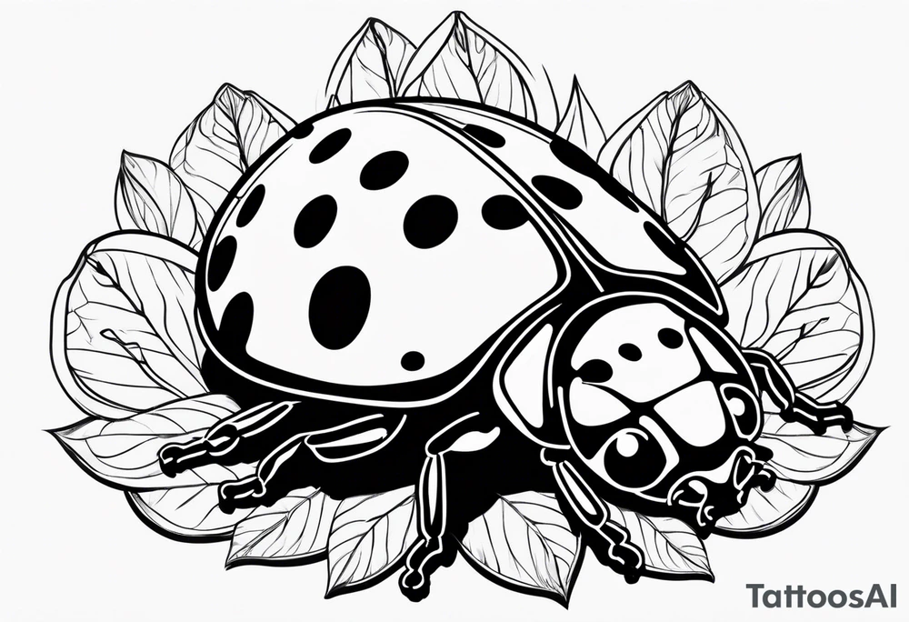 lady bug tattoo idea