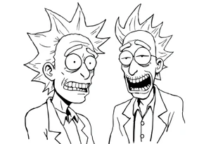 rick et morty tattoo idea