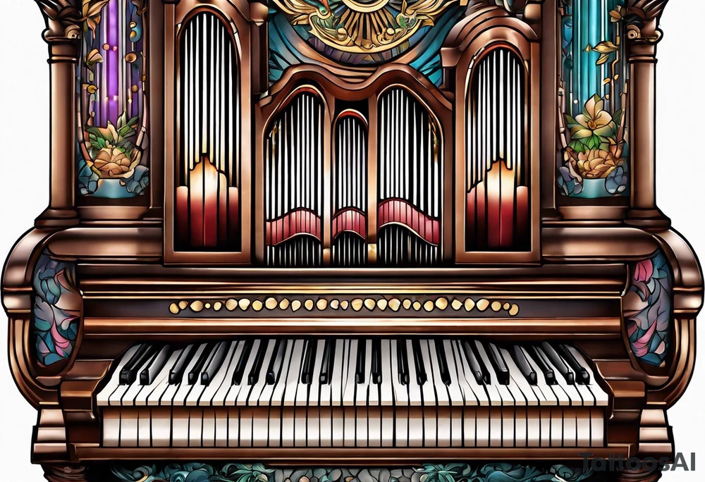 Pipe organ tattoo idea