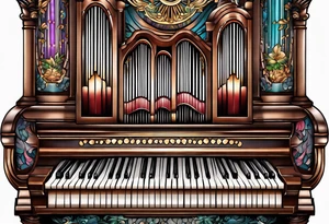 Pipe organ tattoo idea