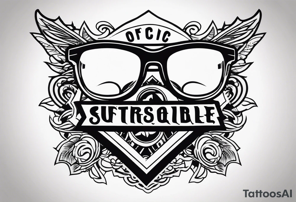 Officer Sunglasses tattoo idea