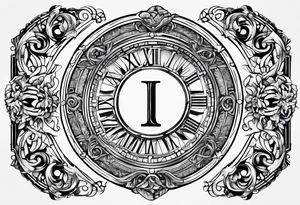 roman numerals IX-VI-LVII tattoo idea