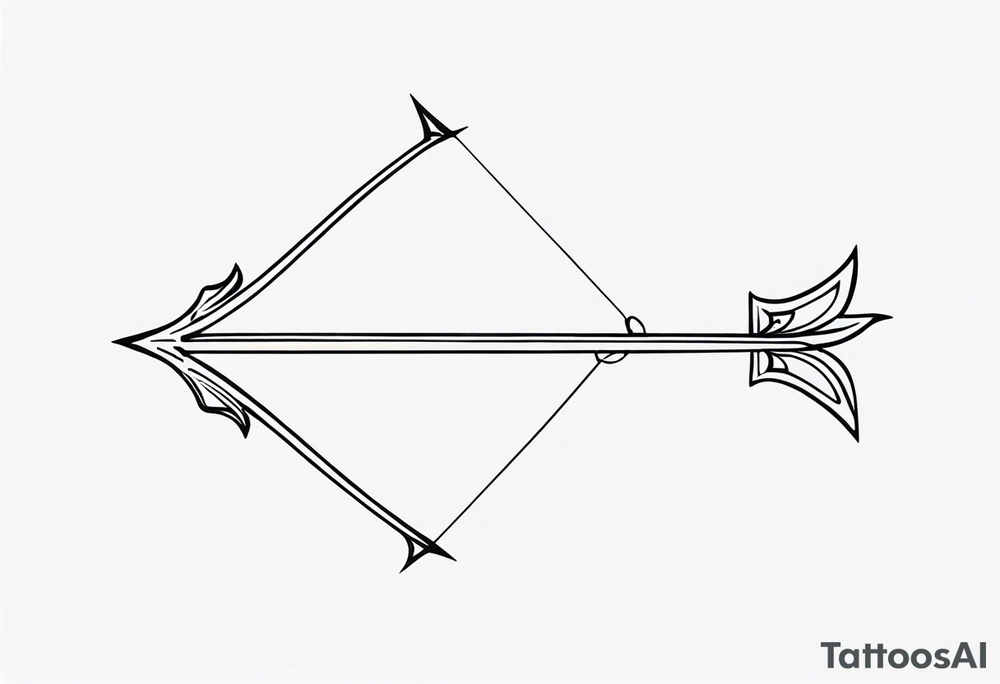 Bow and Arrow tattoo idea