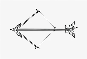 Bow and Arrow tattoo idea