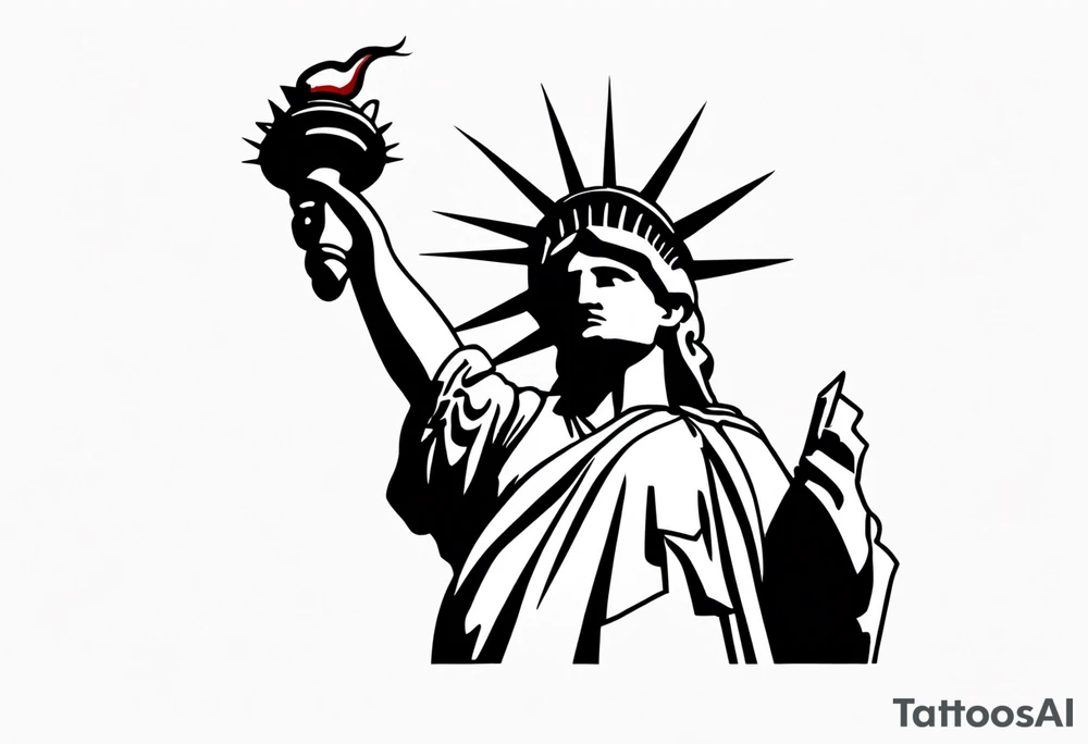 Statue of liberty tattoo idea