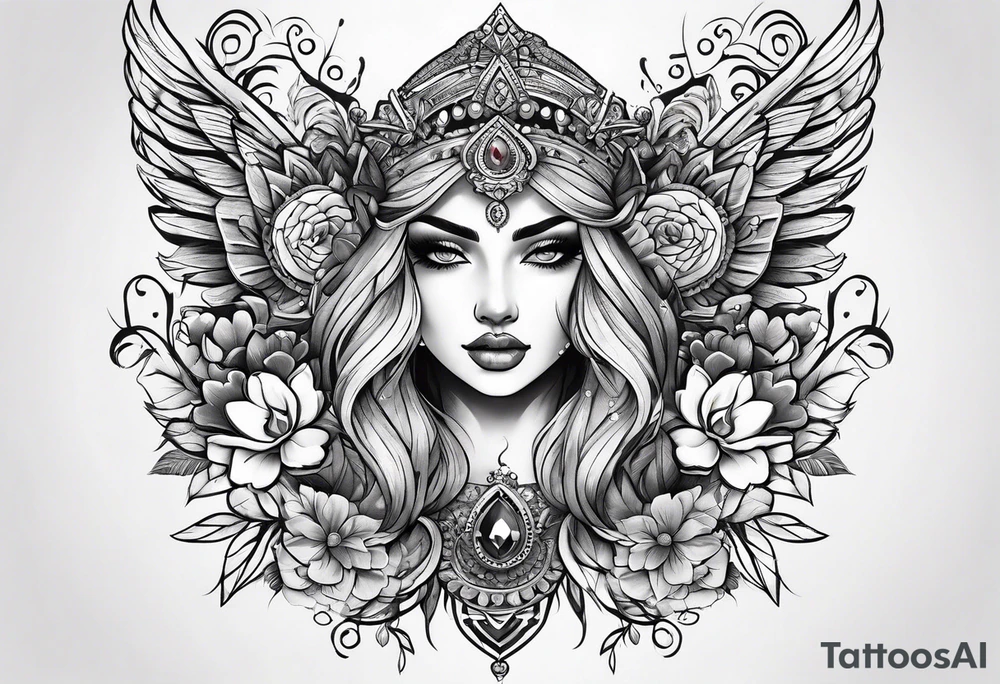 Full leg tattoo design tattoo idea