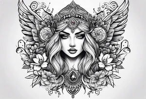 Full leg tattoo design tattoo idea