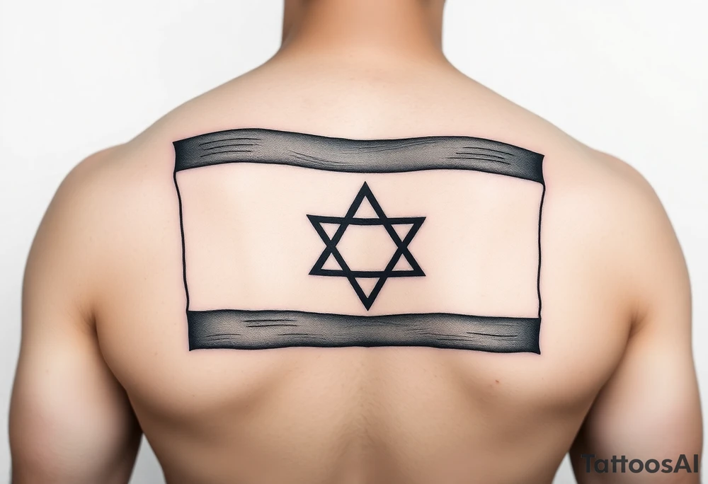 Israel flag tattoo idea