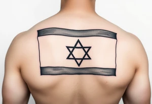 Israel flag tattoo idea