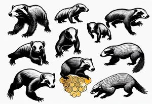 honey badger tattoo idea