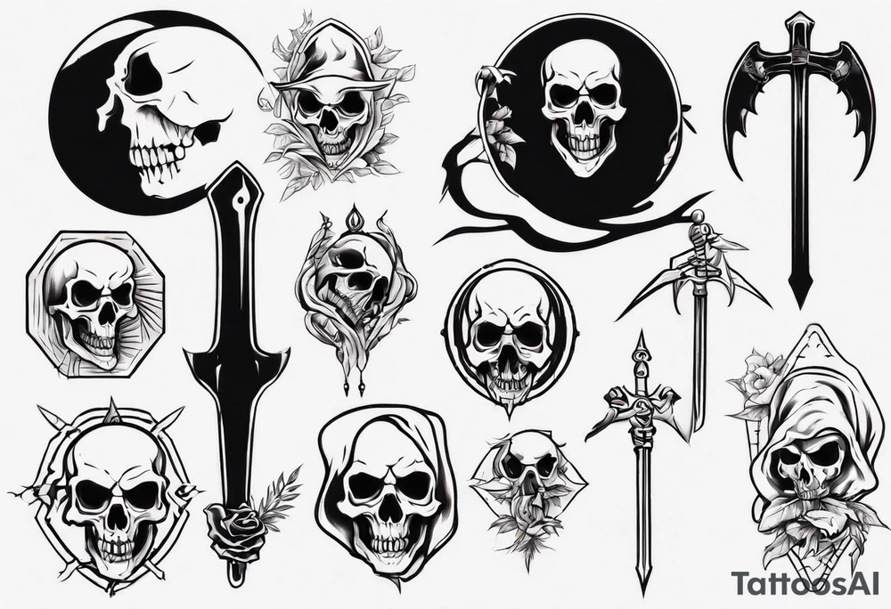 Death reaper tattoo idea