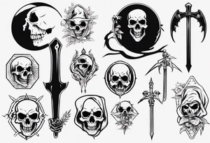 Death reaper tattoo idea
