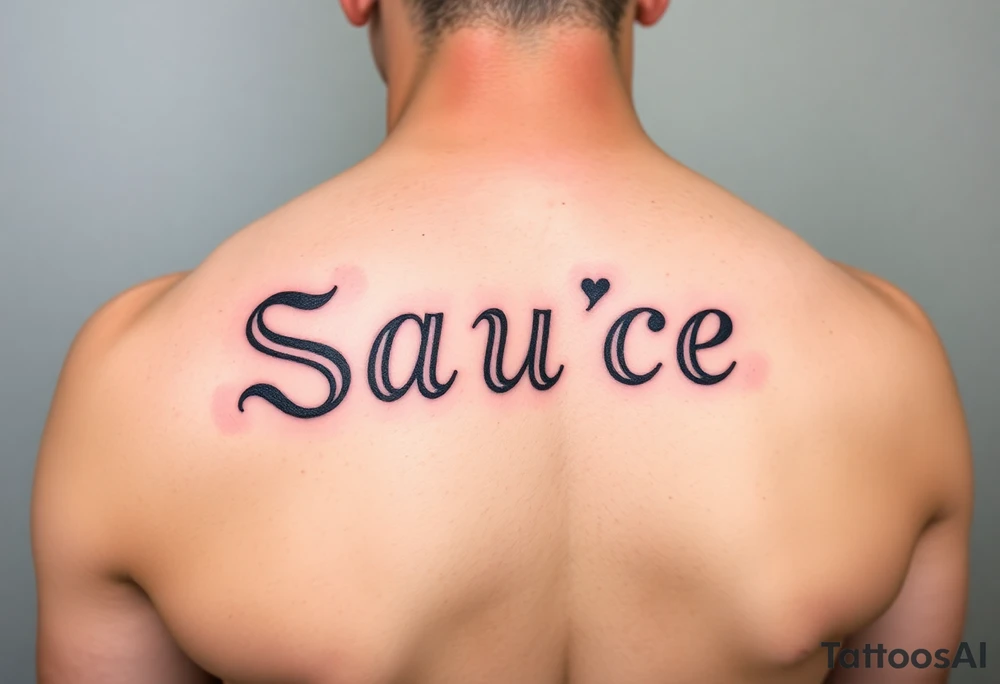 Sauce tattoo idea