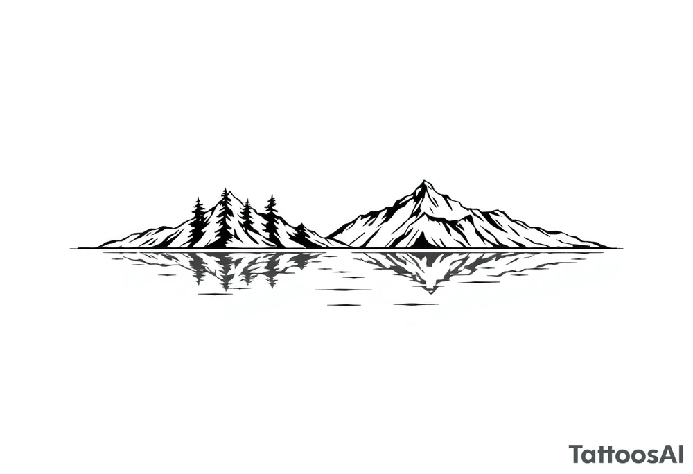 water, lake, family tattoo idea