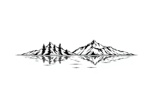 water, lake, family tattoo idea