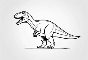 dinosaur tattoo idea