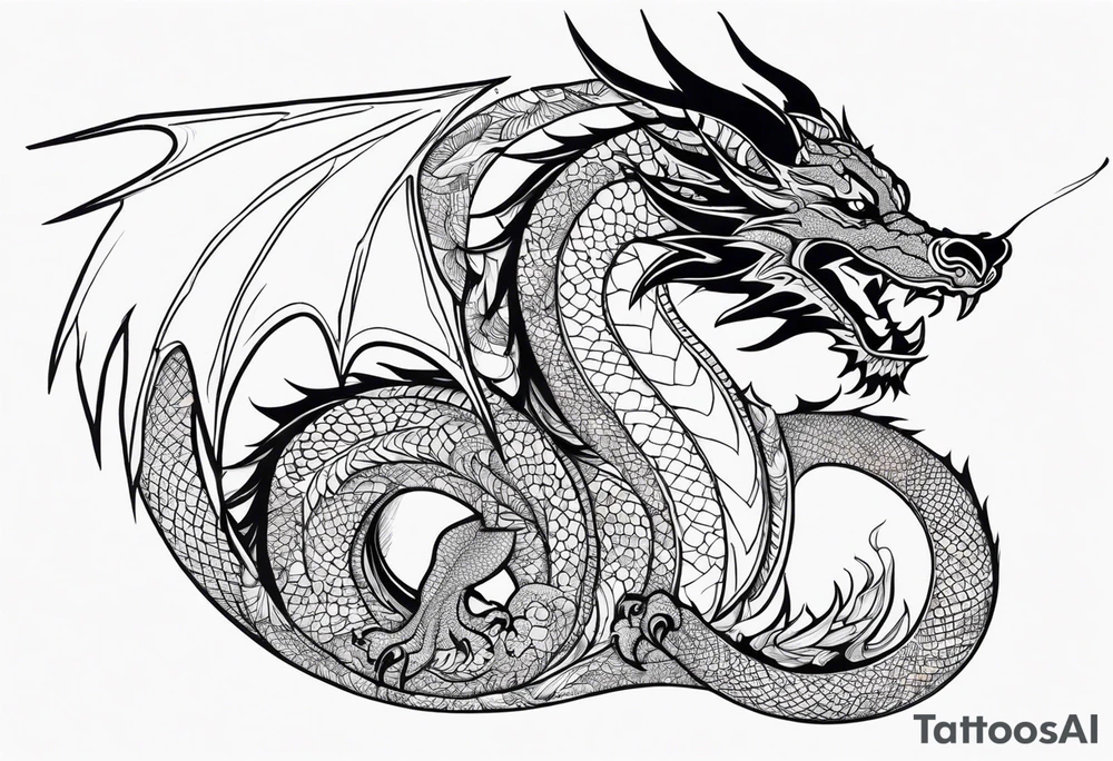 dragon tattoo idea