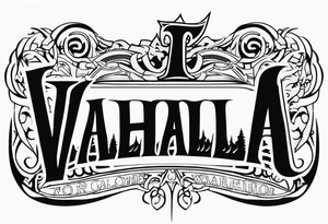 Valhalla fallen warrior tattoo idea