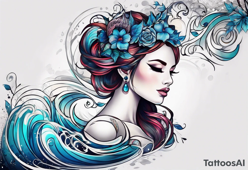 water tattoo idea