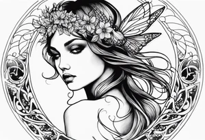 Ethereal Fairy tattoo idea