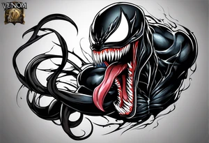 venom symbiote tattoo idea