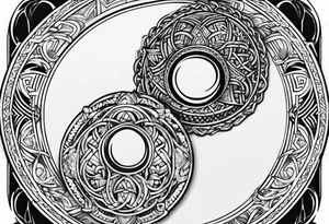 Viking circle filler tattoo idea