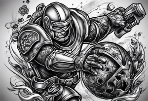 Slidetackle football tattoo idea
