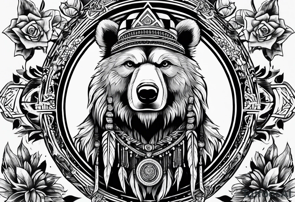 Bear Magi Medicine Man tattoo idea