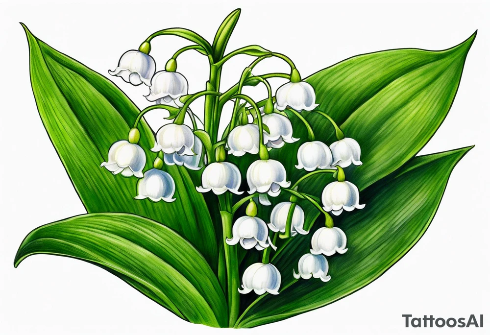 lily of the valley, taxus bacata tattoo idea
