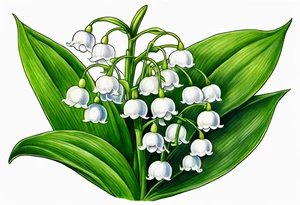 lily of the valley, taxus bacata tattoo idea