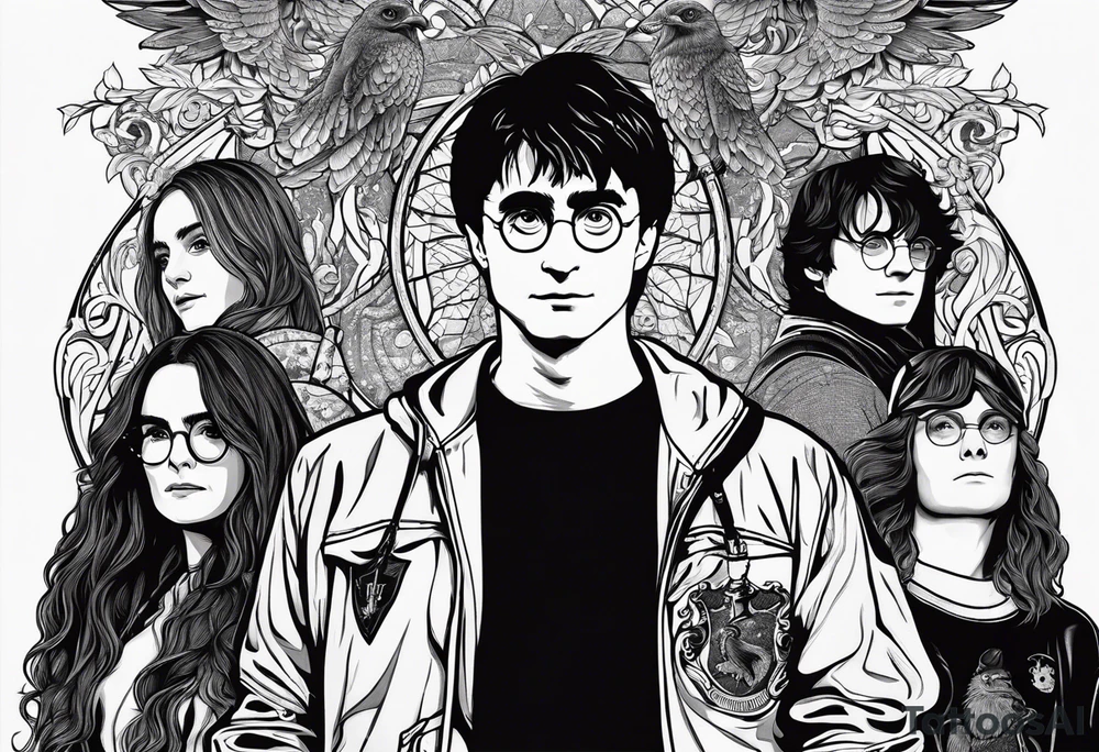 harry potter movies make it one item form all the moives tattoo idea