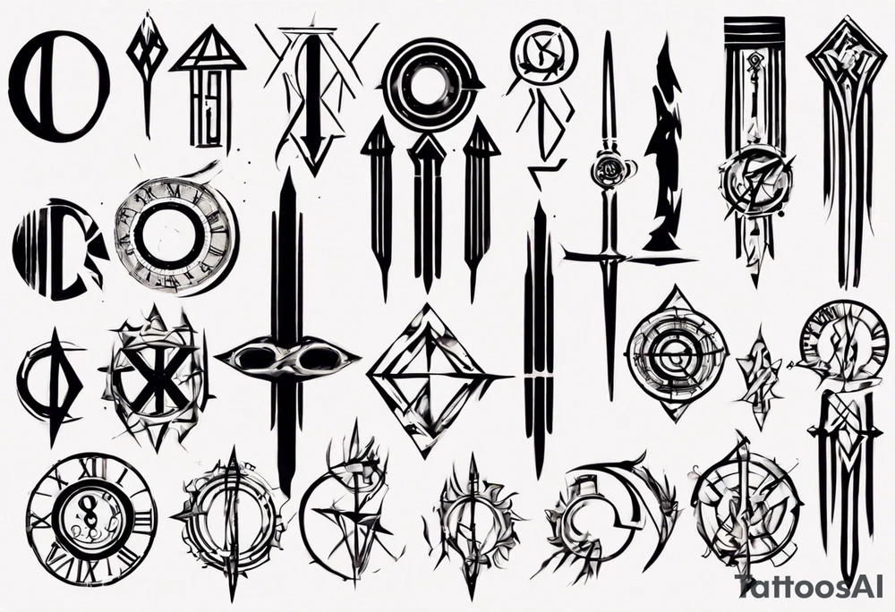 8 of October Roman numerals tattoo idea