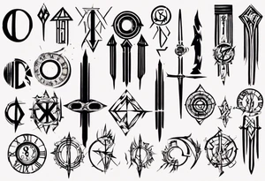 8 of October Roman numerals tattoo idea