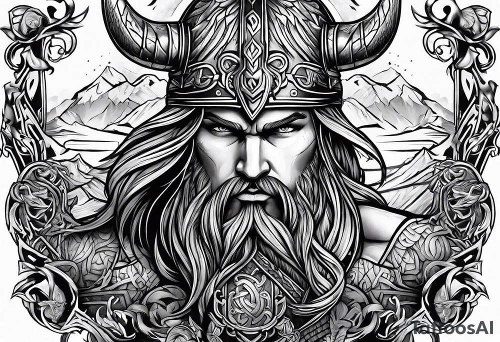 Viking valhalla tattoo idea