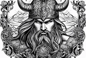 Viking valhalla tattoo idea