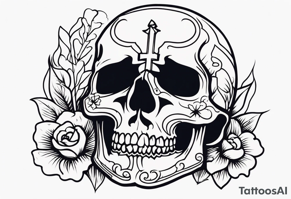 skull tattoo idea