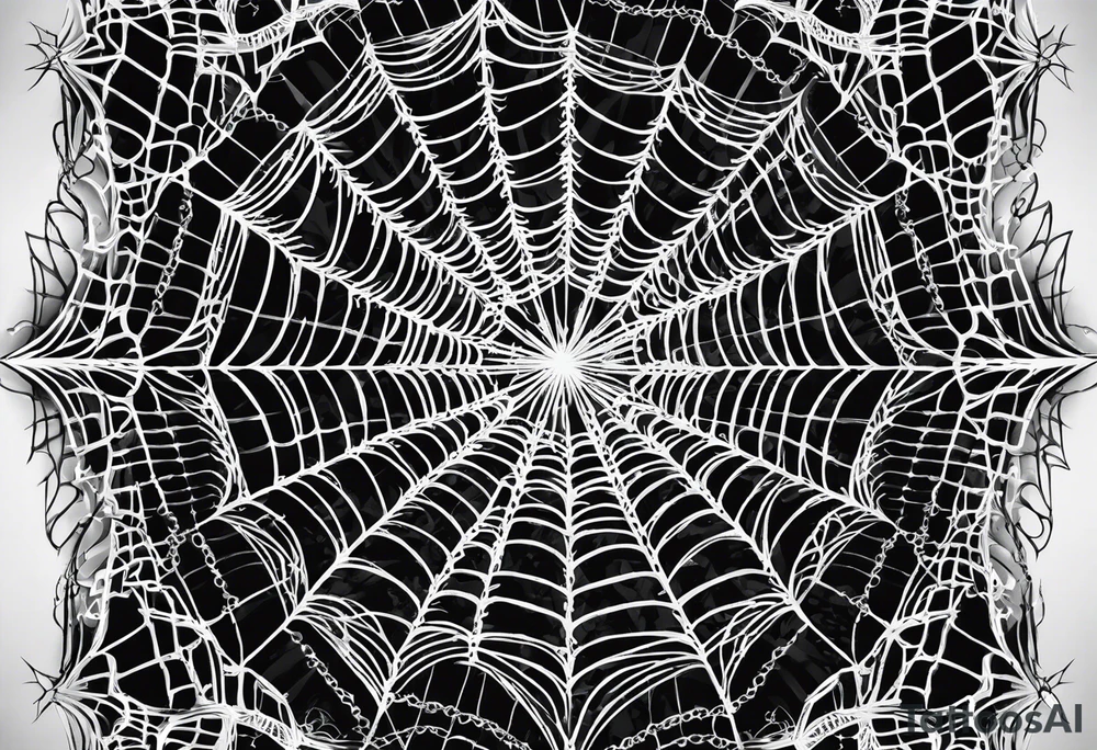 Spider web tattoo idea