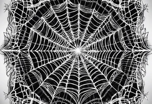 Spider web tattoo idea