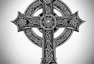 Celtic cross tattoo idea