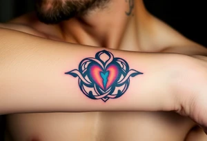 celtic knot with heart tattoo idea
