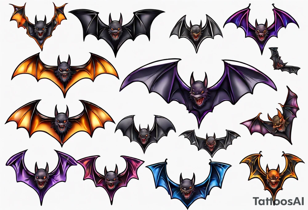 bat tattoo idea